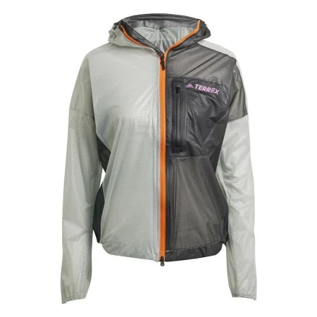 Veste Coupe-Vent Adidas Agr Rain JW Blanc Gris de Adidas, Femme - Réf : S64127316, Prix : 138,50 €, Remise : %