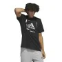 Camiseta de Manga Corta Hombre Adidas Negro (S) de Adidas, Hombre - Ref: S64127691, Precio: 28,99 €, Descuento: %