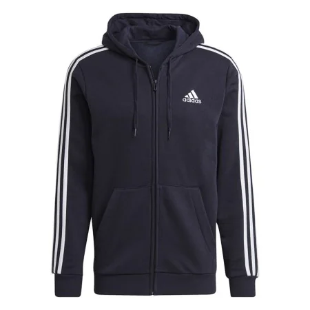 Herren Sweater mit Kapuze Adidas 3 Stripes Dunkelblau von Adidas, Herren - Ref: S64127745, Preis: 50,77 €, Rabatt: %