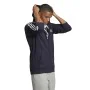 Sweat à capuche homme Adidas 3 Stripes Bleu foncé de Adidas, Homme - Réf : S64127745, Prix : 50,77 €, Remise : %