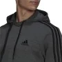 Felpa con Cappuccio Uomo Adidas 3 Stripes Grigio chiaro di Adidas, Uomo - Rif: S64127746, Prezzo: 49,48 €, Sconto: %