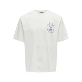 Men’s Short Sleeve T-Shirt Only & Sons Onslooney Rlx White by Only & Sons, Men - Ref: S64127777, Price: 18,45 €, Discount: %