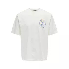 T-shirt à manches courtes homme Only & Sons Onslooney Rlx Blanc de Only & Sons, Homme - Réf : S64127777, Prix : 18,45 €, Remi...