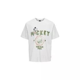 T-shirt à manches courtes homme Only & Sons Mickey Rlx Cloud Dancer Blanc de Only & Sons, Homme - Réf : S64127778, Prix : 17,...