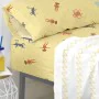 Drap housse HappyFriday MR FOX Multicouleur 105 x 200 x 32 cm de HappyFriday, Draps et taies d'oreiller - Réf : D1612994, Pri...