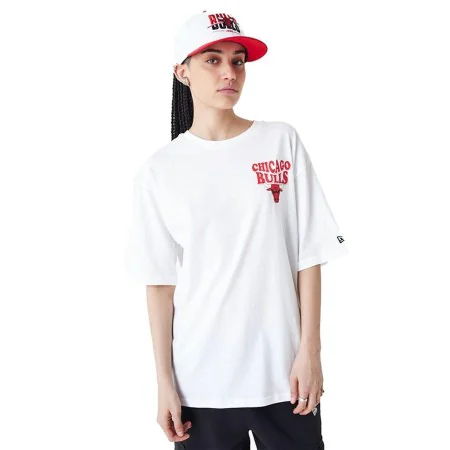 Camisola de Manga Curta Homem New Era SCRIPT OS TEE CHIBUL 60435518 Branco (XL) de New Era, Homem - Ref: S64132021, Preço: 31...