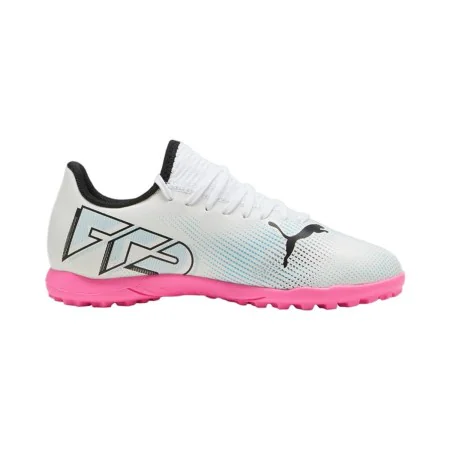 Chuteiras de Futebol de Salão Infantis Puma Future 7 Play Branco Infantil Unissexo de Puma, Ténis - Ref: S64137330, Preço: 42...