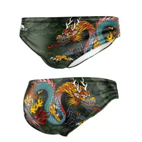 Herren-Slip Turbo Comic-Dragon Schwarz Dunkelgrün von Turbo, Bademode - Ref: S64137470, Preis: 33,23 €, Rabatt: %