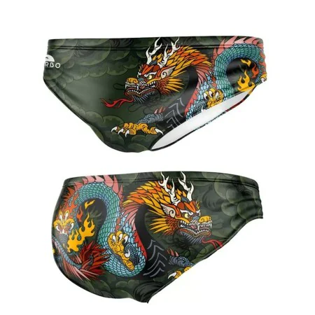 Slip de Hombre Turbo Comic-Dragon Negro Verde oscuro de Turbo, Ropa de baño - Ref: S64137470, Precio: 33,23 €, Descuento: %