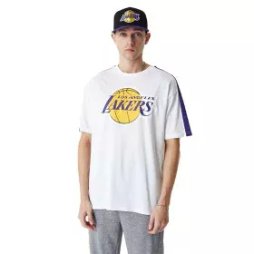 Maglia a Maniche Corte Uomo New Era NBA Colour Block LA Lakers Bianco di New Era, Uomo - Rif: S64139455, Prezzo: 36,46 €, Sco...