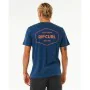 Camiseta de Manga Corta Hombre Rip Curl Stapler Azul de Rip Curl, Hombre - Ref: S64139465, Precio: 22,80 €, Descuento: %