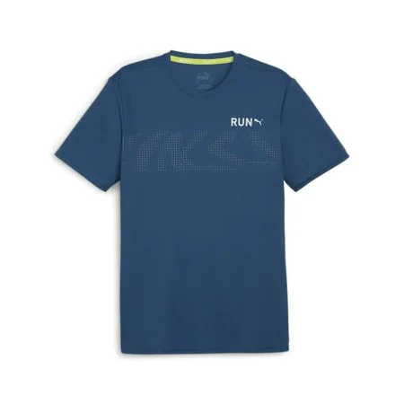 T-shirt à manches courtes homme Puma Run Favourite Bleu foncé de Puma, Homme - Réf : S64139478, Prix : 32,29 €, Remise : %