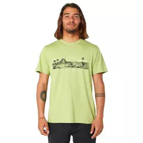 Camiseta de Manga Corta Hombre Rip Curl Paradise Land Verde Claro de Rip Curl, Hombre - Ref: S64139480, Precio: 23,51 €, Desc...