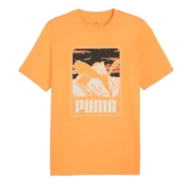 Camisola de Manga Curta Homem Puma Graphics Mountain e Clementine Laranja de Puma, Homem - Ref: S64139517, Preço: 23,68 €, De...