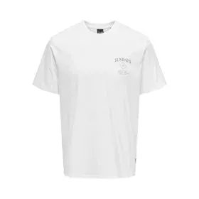 Camiseta de Manga Corta Hombre Only & Sons Onskye Reg Blanco de Only & Sons, Hombre - Ref: S64139538, Precio: 11,07 €, Descue...