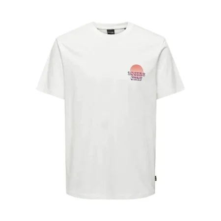 Men’s Short Sleeve T-Shirt Only & Sons Onskye Reg White by Only & Sons, Men - Ref: S64139539, Price: 9,97 €, Discount: %