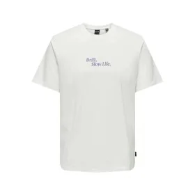 Men’s Short Sleeve T-Shirt Only & Sons Onskye Reg White by Only & Sons, Men - Ref: S64139540, Price: 9,97 €, Discount: %