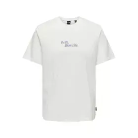 Men’s Short Sleeve T-Shirt Only & Sons Onskye Reg White by Only & Sons, Men - Ref: S64139540, Price: 9,97 €, Discount: %