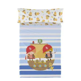 Juego de Sábanas HappyFriday Happynois Pirate Ship Multicolor Cama de 105 2 Piezas de HappyFriday, Sábanas y fundas de almoha...