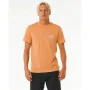 Camiseta Deportiva de Manga Corta Rip Curl Stapler Marrón claro de Rip Curl, Hombre - Ref: S64141427, Precio: 23,99 €, Descue...