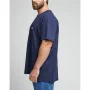 Short-sleeve Sports T-shirt Lee Ss Patch Logo Blue by Lee, Men - Ref: S64141435, Price: 20,75 €, Discount: %