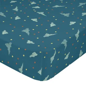 Fitted sheet HappyFriday MR FOX Multicolour 105 x 200 x 32 cm by HappyFriday, Sheets and pillowcases - Ref: D1613247, Price: ...