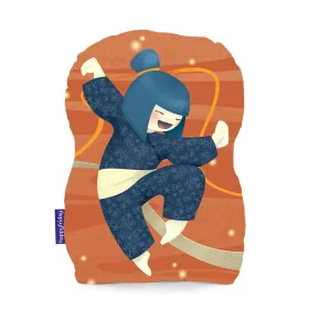 Coussin HappyFriday Mr Fox The Warrior Multicouleur 40 x 30 cm de HappyFriday, Cale-bébés - Réf : D1613251, Prix : 12,66 €, R...