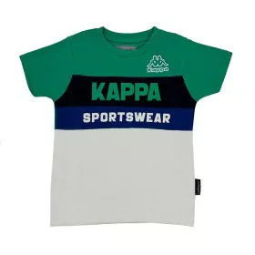 Camiseta de Manga Corta Infantil Kappa 8036M00058 Azul de Kappa, Niño - Ref: S64141532, Precio: 18,33 €, Descuento: %