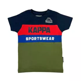 Camisola de Manga Curta Infantil Kappa 8056M00058 Azul Marinho de Kappa, Menino - Ref: S64141534, Preço: 18,33 €, Desconto: %