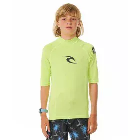 T shirt à manches courtes Enfant Rip Curl Wave Upf Vert citron de Rip Curl, Garçon - Réf : S64141555, Prix : 20,18 €, Remise : %