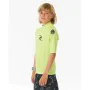 Kurzarm-T-Shirt für Kinder Rip Curl Wave Upf Zitronengrün von Rip Curl, Junge - Ref: S64141555, Preis: 20,18 €, Rabatt: %