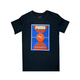 Camiseta de Manga Corta Infantil Puma Bppo Basket Blank Ba Negro de Puma, Niño - Ref: S64141569, Precio: 18,33 €, Descuento: %