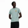 Camisola de Manga Curta Homem New Balance Sport Essentials Barrel Azul Claro de New Balance, Homem - Ref: S64141570, Preço: 3...