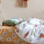 Drap housse HappyFriday MR FOX Multicouleur 105 x 200 x 32 cm de HappyFriday, Draps et taies d'oreiller - Réf : D1613270, Pri...