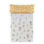 Conjunto de Lençóis HappyFriday Mr Fox World Trip Multicolor Solteiro 2 Peças de HappyFriday, Lençóis e capas de almofadas - ...