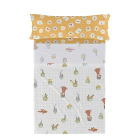 Juego de Sábanas HappyFriday Mr Fox World Trip Multicolor Cama de 105 2 Piezas de HappyFriday, Sábanas y fundas de almohada -...