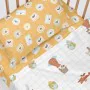 Conjunto de Lençóis HappyFriday Mr Fox World Trip Multicolor Berço de Bebé 2 Peças de HappyFriday, Roupa de cama para berços ...