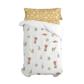 Parure de couette HappyFriday Mr Fox World trip Multicouleur Lit 1 persone 2 Pièces de HappyFriday, Couettes et housses de co...