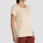 T-shirt à manches courtes femme +8000 Acacia Beige de +8000, Femme - Réf : S64142034, Prix : 24,37 €, Remise : %