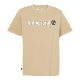 Maglia a Maniche Corte Uomo Timberland Kennebec River Linear Logo Marrone Chiaro di Timberland, Uomo - Rif: S64142037, Prezzo...