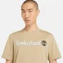 T-shirt à manches courtes homme Timberland Kennebec River Linear Logo Marron Clair de Timberland, Homme - Réf : S64142037, Pr...