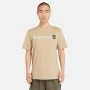 T-shirt à manches courtes homme Timberland Kennebec River Linear Logo Marron Clair de Timberland, Homme - Réf : S64142037, Pr...