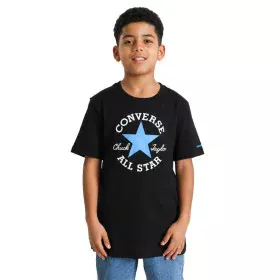 Camisola de Manga Curta Infantil Converse Sustainable Core Preto de Converse, Menino - Ref: S64142059, Preço: 19,35 €, Descon...