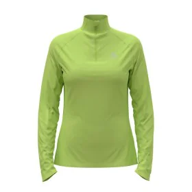 Sweat sans capuche femme Odlo Mid Layer Essential 1/2 Vert de Odlo, Femme - Réf : S64142077, Prix : 54,69 €, Remise : %