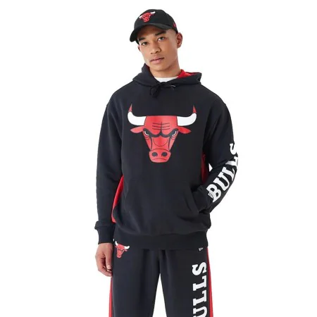 Felpa con Cappuccio Uomo New Era Chicago Bulls NBA Nero di New Era, Uomo - Rif: S64142091, Prezzo: 63,40 €, Sconto: %