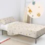 Juego de Sábanas HappyFriday HF Mini Animals Multicolor Cama de 80/90 2 Piezas de HappyFriday, Sábanas y fundas de almohada -...