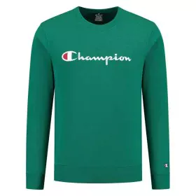 Men’s Sweatshirt without Hood Champion Crewneck Green by Champion, Men - Ref: S64142100, Price: 50,03 €, Discount: %