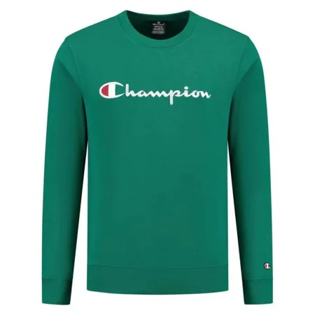 Men’s Sweatshirt without Hood Champion Crewneck Green by Champion, Men - Ref: S64142100, Price: 50,03 €, Discount: %