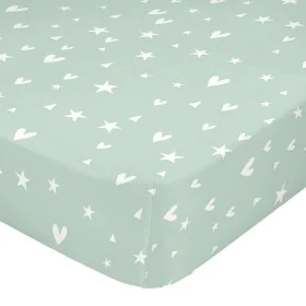 Fitted sheet HappyFriday Fairy dust Multicolour 105 x 200 x 32 cm by HappyFriday, Sheets and pillowcases - Ref: D1613347, Pri...