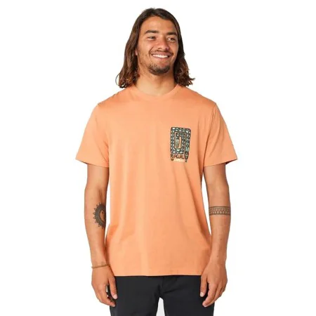 Maglia a Maniche Corte Uomo Rip Curl Desti Animals Arancio di Rip Curl, Uomo - Rif: S64143955, Prezzo: 23,99 €, Sconto: %